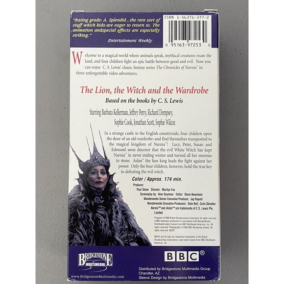 The Chronicles of Narnia Box Set Complete 6 VHS Tapes 1988-1990 C. S. Lewis BBC - Picture 8 of 14